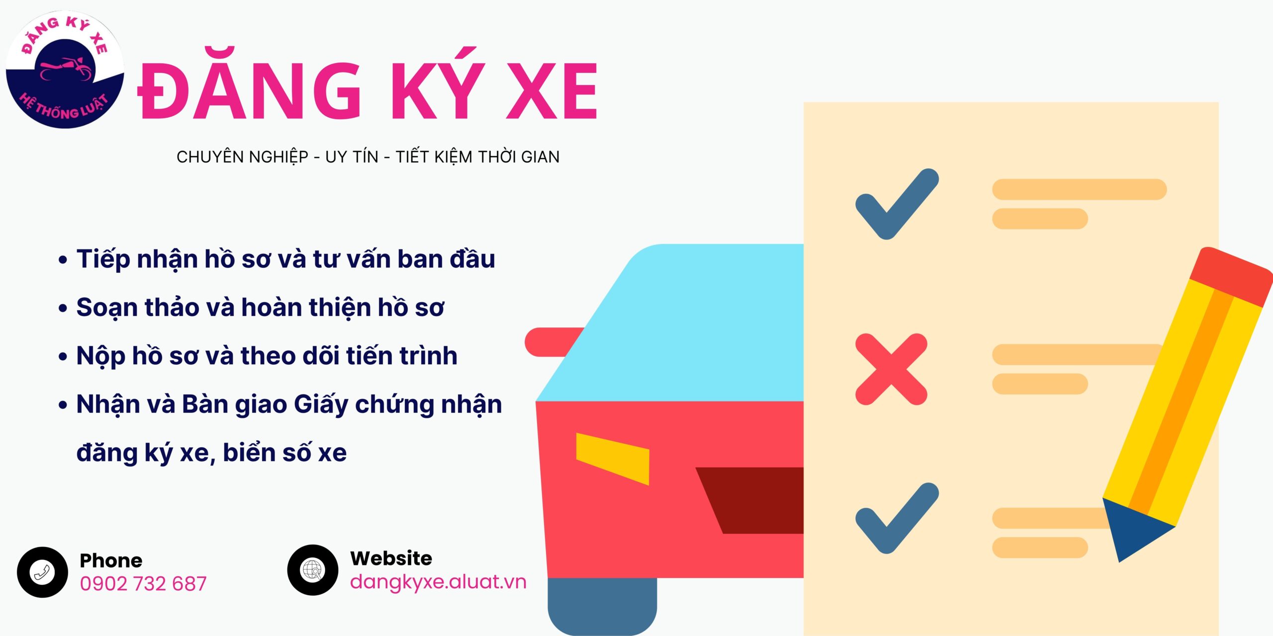[HỆ THỐNG LUẬT] – Gói hỗ trợ  Đăng ký sang tên xe ở địa điểm phường Bảy Hiền, Thành phố Hồ Chí Minh<br><br> - Ảnh 1