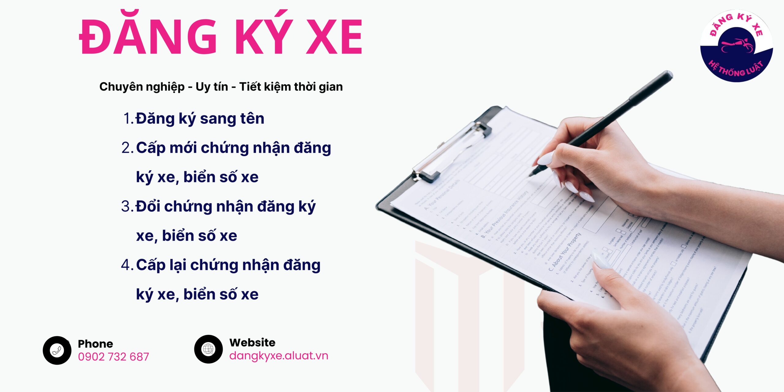 [ZLUATDANGKYXE] – Trọn gói hỗ trợ Đăng ký xe máy, xe ô tô,.. tại địa điểm phường Chợ Quán, Thành phố Hồ Chí Minh<br><br> - Ảnh 1